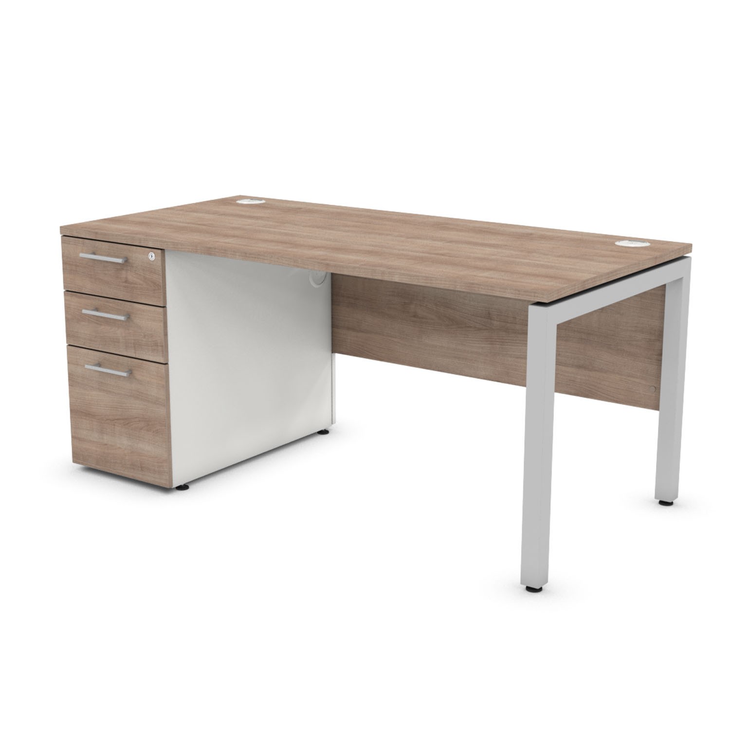 Duty Rectangular Pedestal Supporting Frame Desk