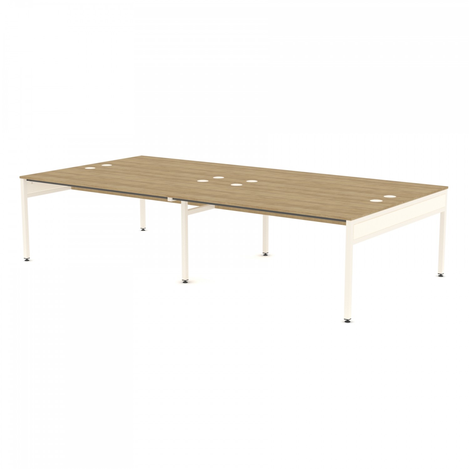 Libra Rectangular Four Bench (Back to Back) Desk