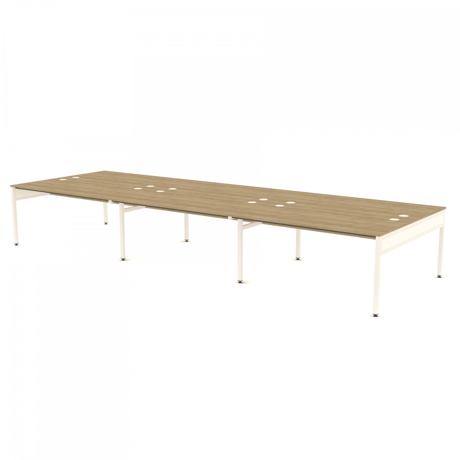 Libra Rectangular Six Bench (Back to Back) Desk