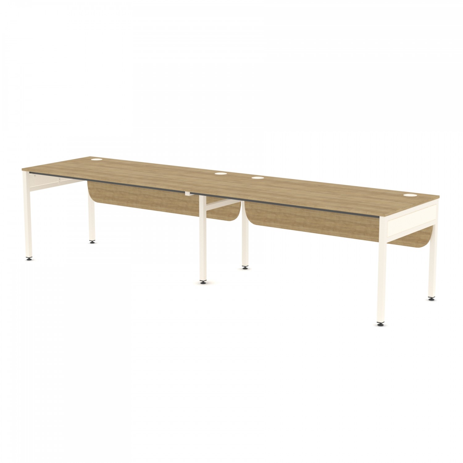 Libra Rectangular Two Desks (Side by Side) Desk