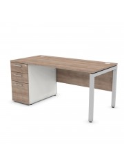 Duty Rectangular Pedestal Supporting Frame Desk