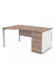 Duty Wave Pedestal Supporting Frame Desk