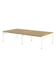 Libra Rectangular Four Bench (Back to Back) Desk