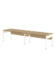 Libra Rectangular Two Desks (Side by Side) Desk