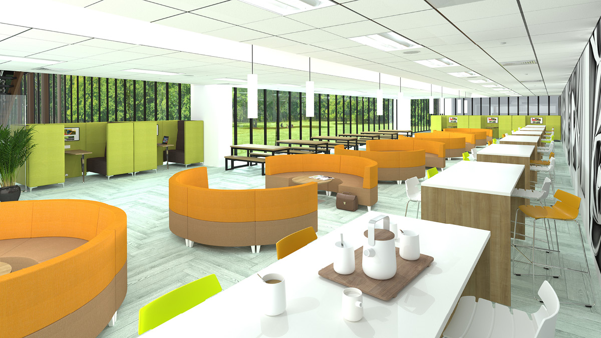 Sled and Planar Benches with Rapid Soft Seating Hybrid Office